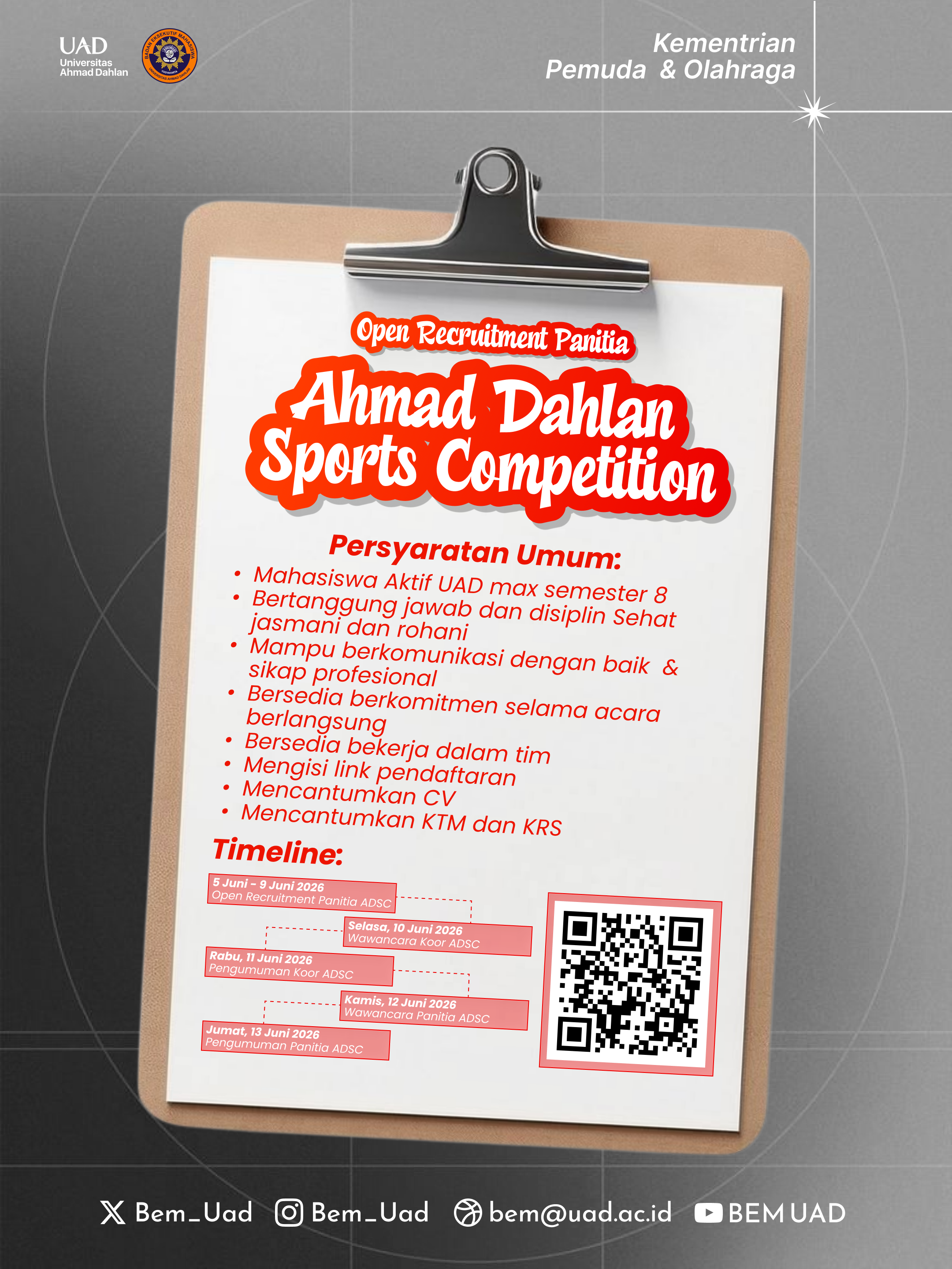 Open Recruitment Panitia ADSC